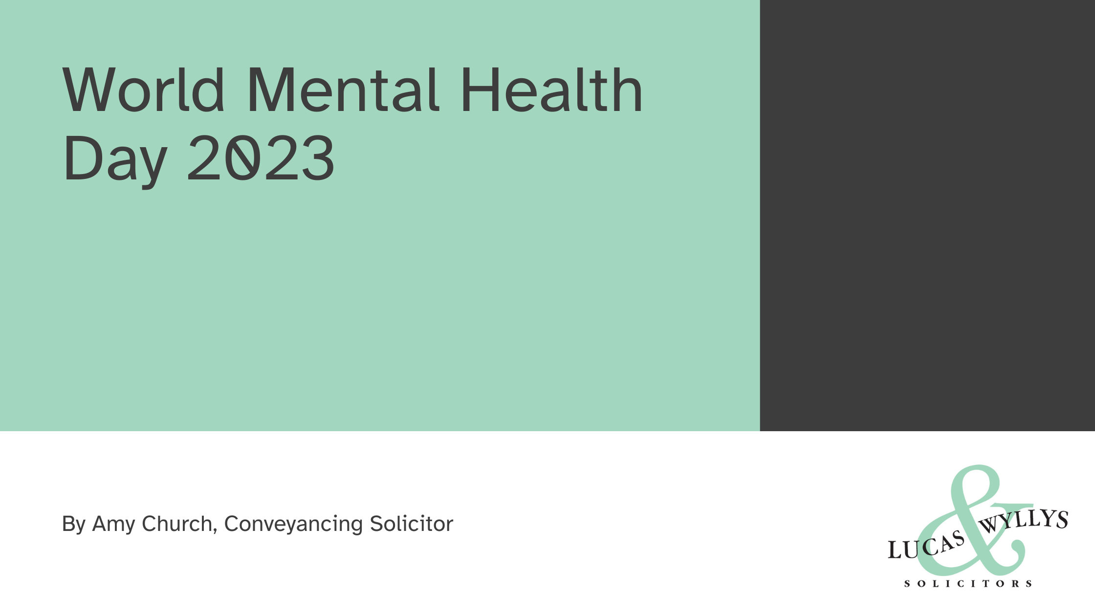 World Mental Health Day 2023
